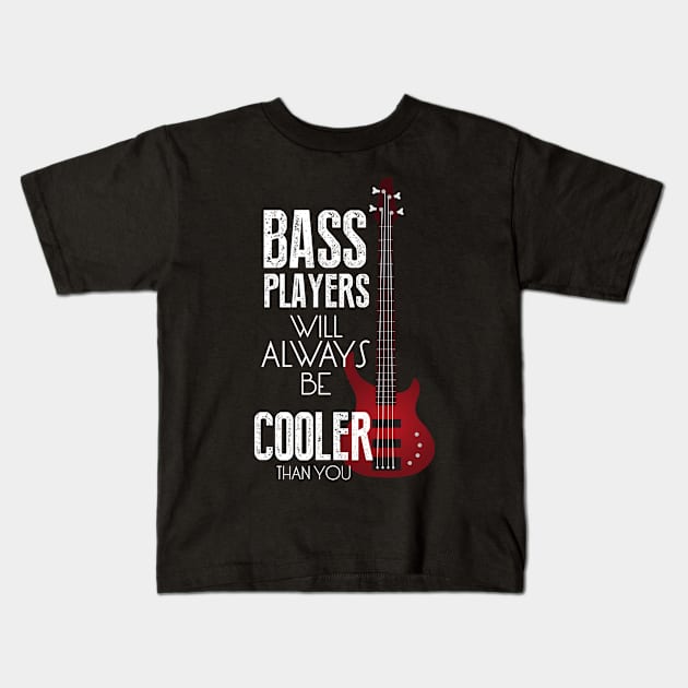 Guitar Bass players - The Best Kids T-Shirt by Diannas